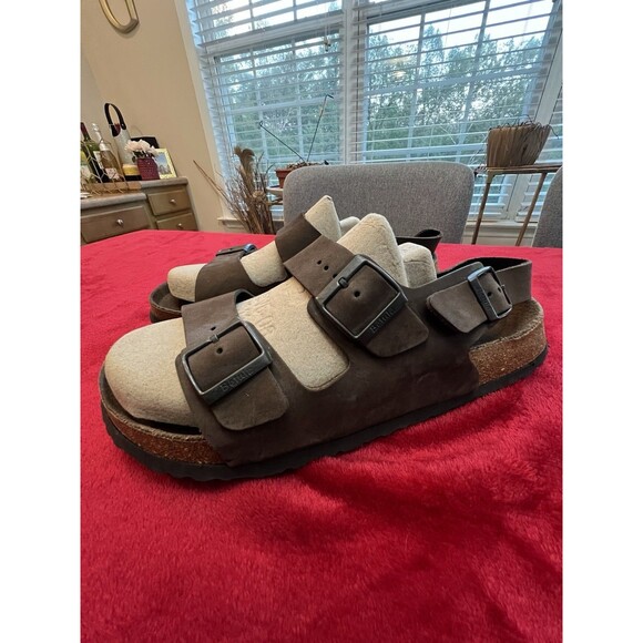 Betula Suede Leather Slingback Sandals - Male Size 12